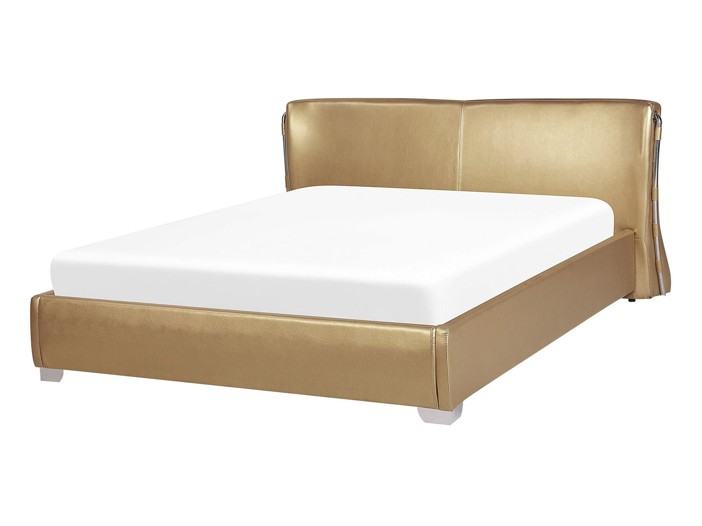 Wasserbett Echtleder PARIS 140 x 200 cm Gold