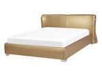 Wasserbett Echtleder PARIS 140 x 200 cm Gold