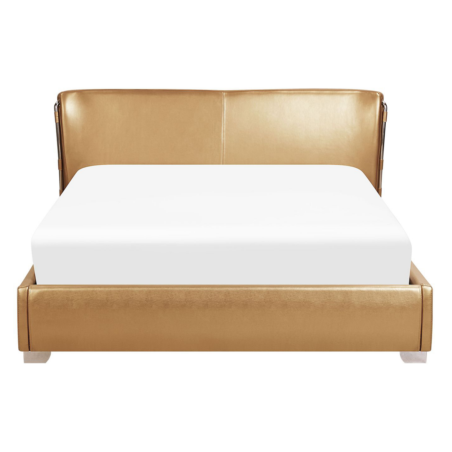 Wasserbett Echtleder PARIS 140 x 200 cm Gold