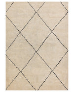Teppich beige / schwarz 160 x 230 cm Shaggy MUTKI