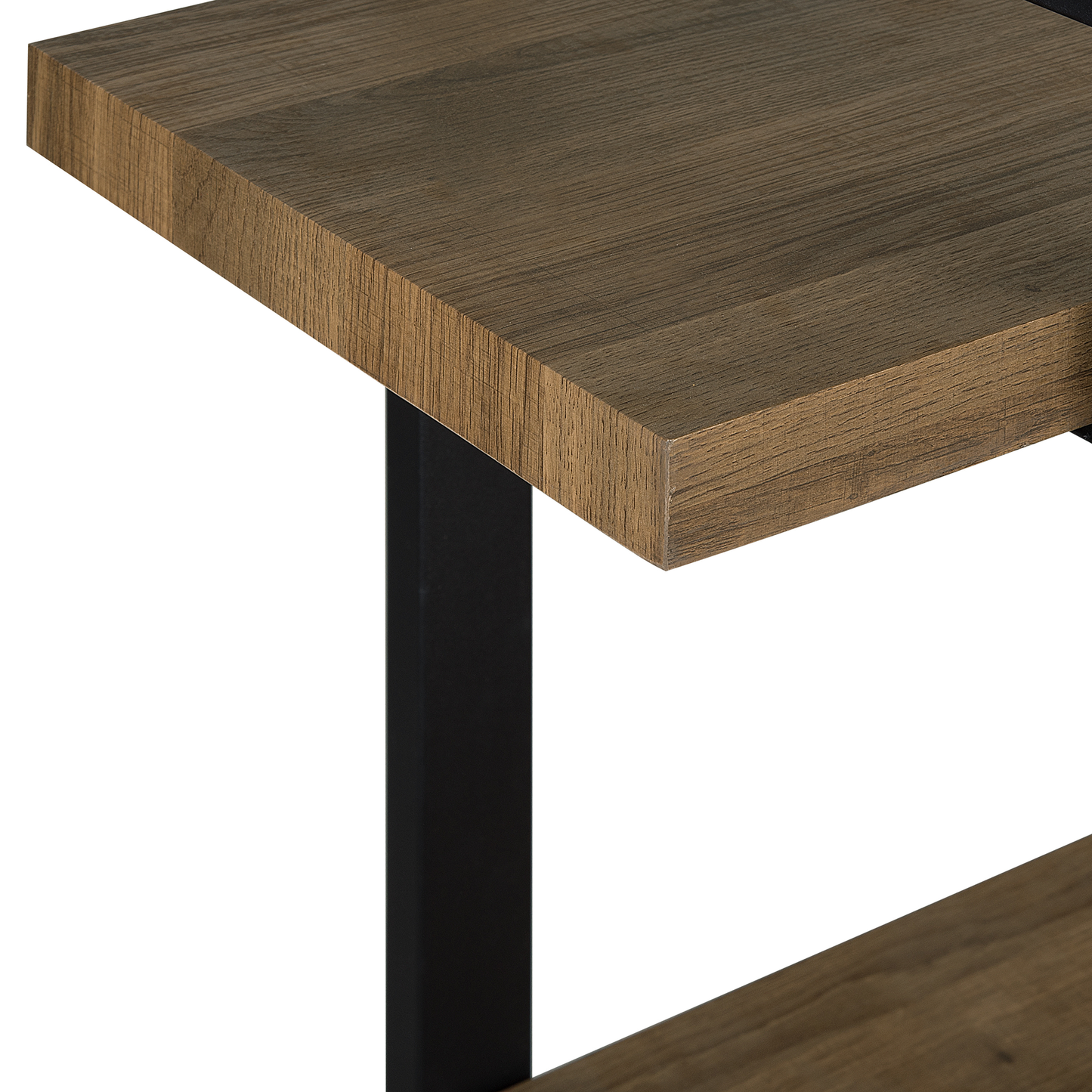 Bücherregal mit 3 Fächern TIMBER 111 cm Dunkelbraun