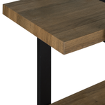 Bücherregal mit 3 Fächern TIMBER 111 cm Dunkelbraun