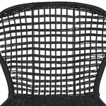 Esszimmerstuhl 2er Set Rattan Schwarz ELFROS