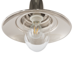 Hängelampe Nickel Glockenform PINEGA