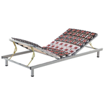 Lattenrost manuell verstellbar 2er Set STAR 180 x 200 cm Hellgrau