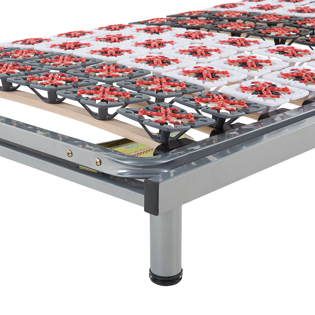 Lattenrost manuell verstellbar 2er Set STAR 180 x 200 cm Hellgrau