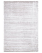 Teppich Viskose hellgrau 160 x 230 cm Kurzflor GESI II