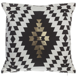 Dekokissen 2er Set COLEUS Baumwolle 45 x 45 cm Schwarz Geometrisches Muster