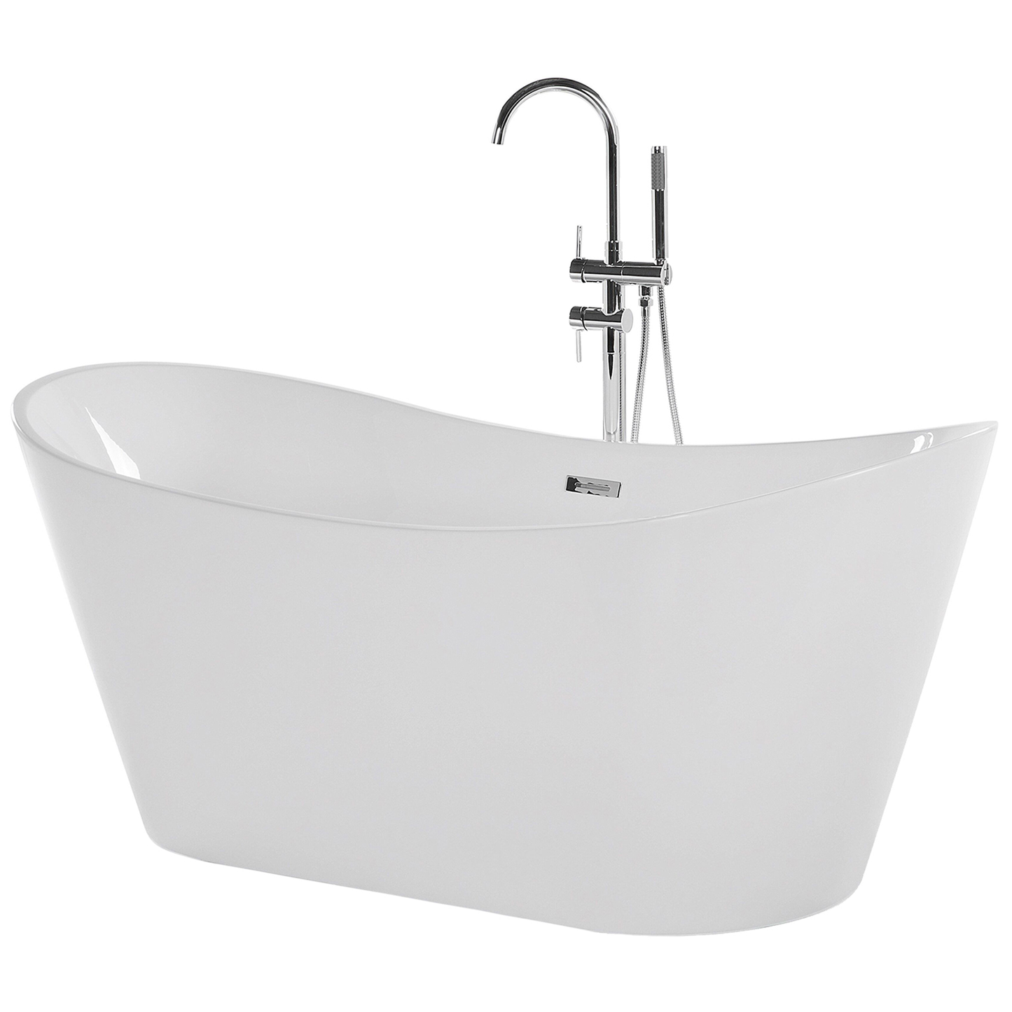 Badewanne freistehend weiss oval 180 x 78 cm ANTIGUA