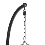 Hängesessel mit Gestell CASOLI Polyrattan Grau
