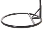 Hängesessel mit Gestell CASOLI Polyrattan Grau
