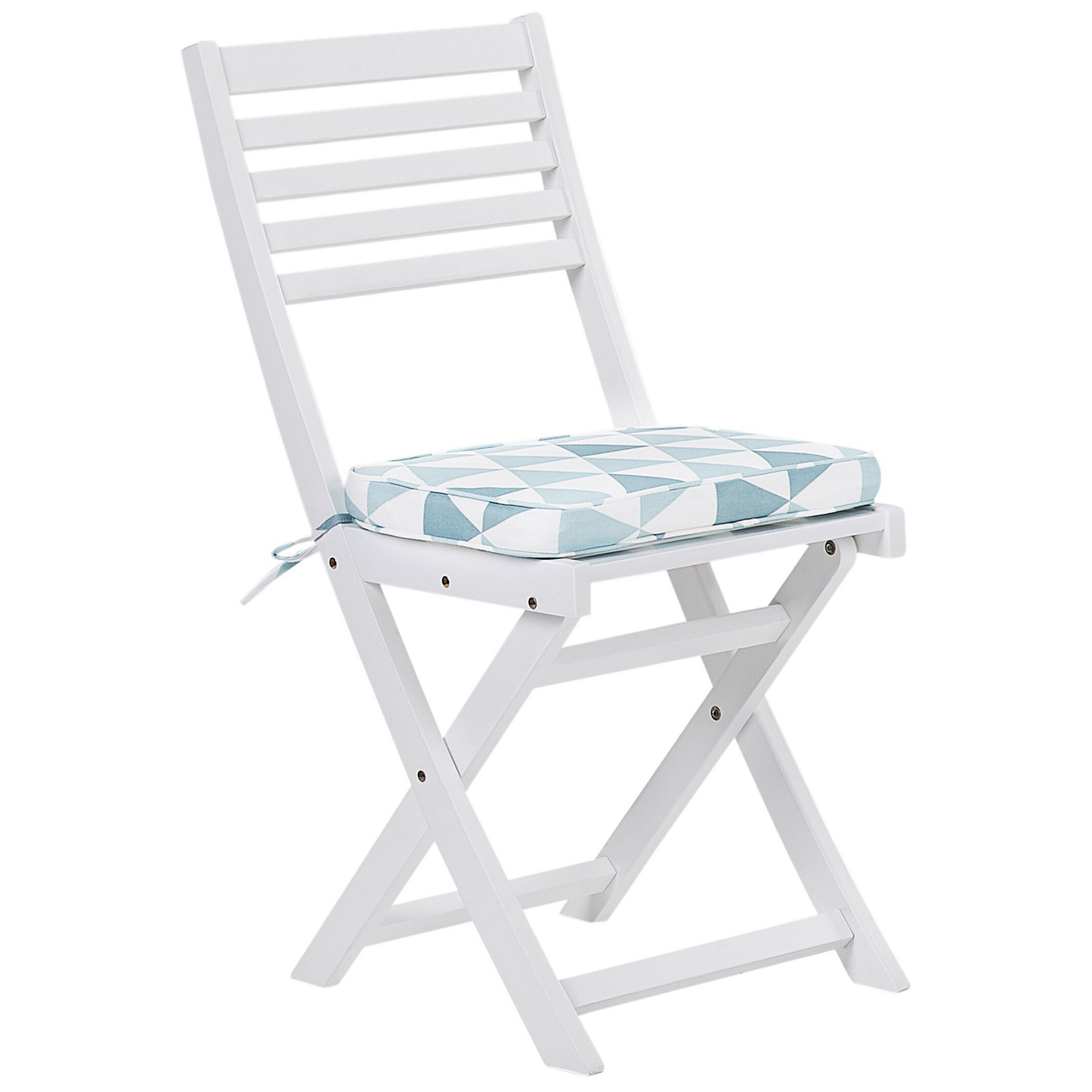 Bistro Set inkl. Kissen klappbar FIJI Holz Blau