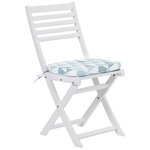 Bistro Set inkl. Kissen klappbar FIJI Holz Blau