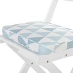 Bistro Set inkl. Kissen klappbar FIJI Holz Blau