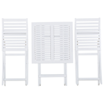 Bistro Set inkl. Kissen klappbar FIJI Holz Blau