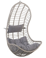 Hängesessel PINETO Polyrattan Grau