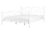 Bett mit Lattenrost Metall DINARD 140 x 200 cm Weiss