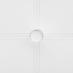 Pouf mit Stauraum Kunstleder weiss ⌀ 38 cm MARYLAND
