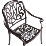 Set mit 4 Stühlen und Sitzkissen ANCONA Metall Dunkelbraun