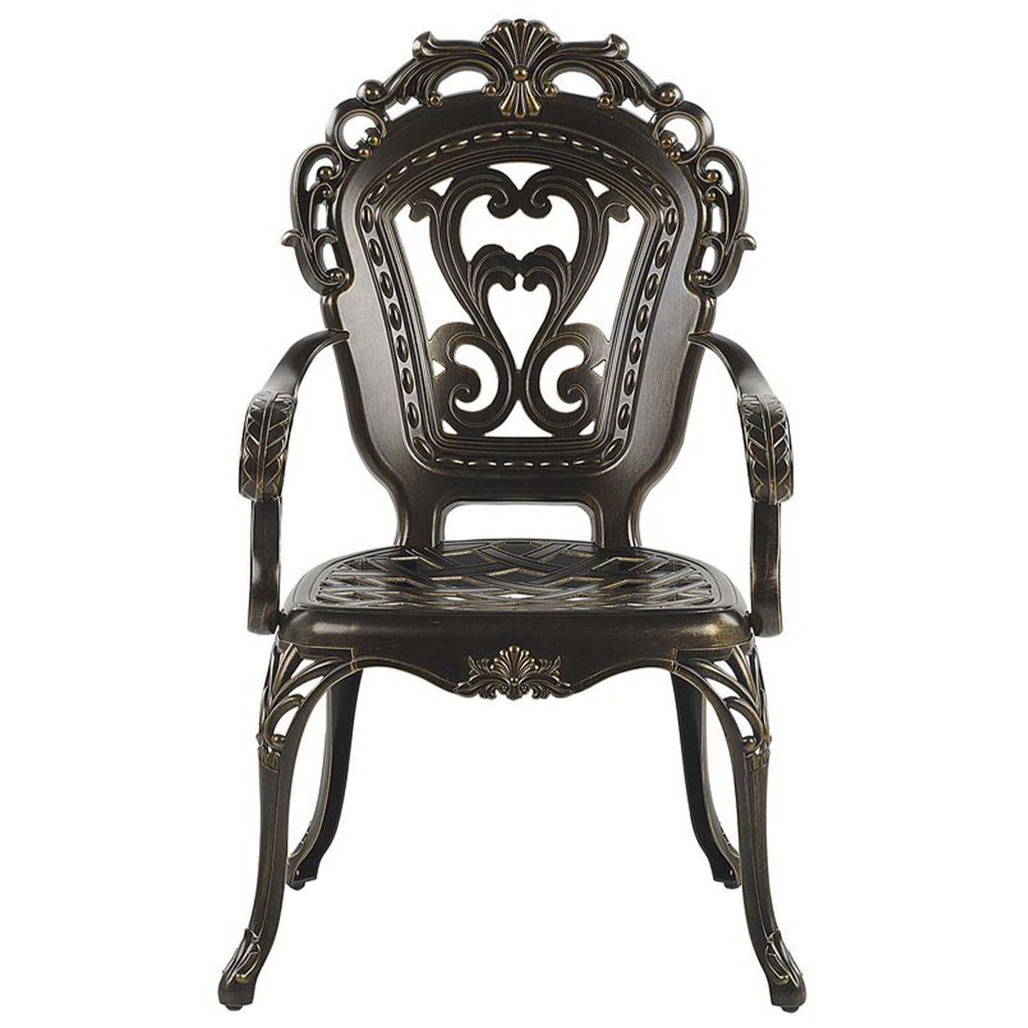 Gartenmöbel Set 4-Sitzer SAPRI inkl. Kissen Metall Dunkelbraun