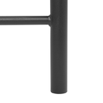 Bett mit Lattenrost Metall RODEZ 140 x 200 cm Schwarz