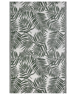 Outdoor Teppich dunkelgrün 120 x 180 cm Palmenmuster Kurzflor KOTA