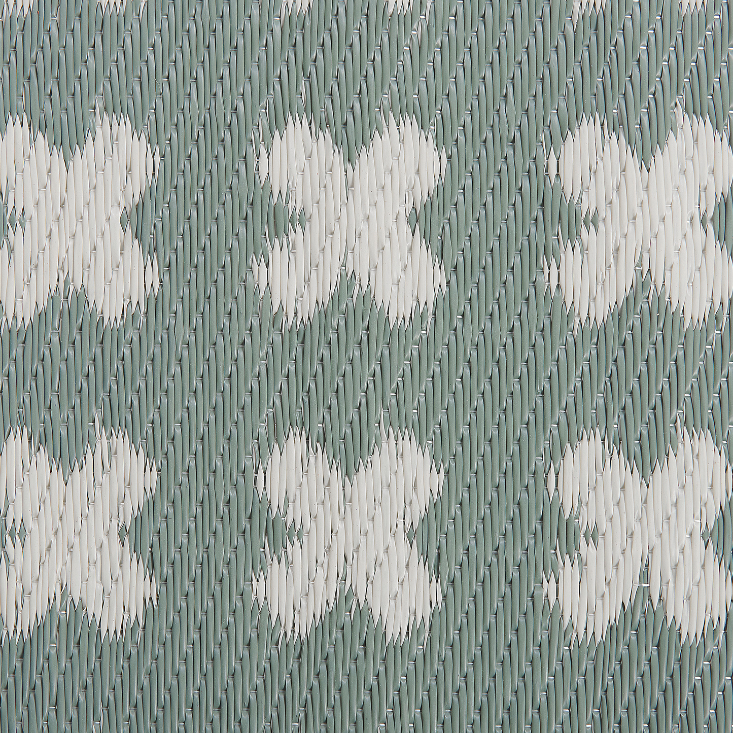 Outdoor Teppich hellgrün 90 x 180 cm geometrisches Muster ROHTAK