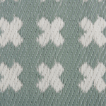 Outdoor Teppich hellgrün 90 x 180 cm geometrisches Muster ROHTAK