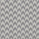 Outdoor Teppich grau 60 x 90 cm ZickZack-Muster Kurzflor MANGO