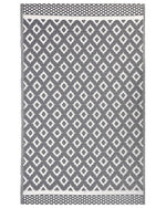 Outdoor Teppich grau 120 x 180 cm geometrisches Muster THANE