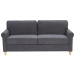 Sofa Set Samtstoff dunkelgrau 5-Sitzer RONNEBY