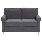 Sofa Set Samtstoff dunkelgrau 5-Sitzer RONNEBY