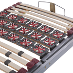 Lattenrost manuell verstellbar 2er Set MOON 180 x 200 cm Dunkelgrau