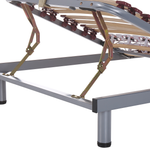 Lattenrost manuell verstellbar 2er Set MOON 180 x 200 cm Dunkelgrau