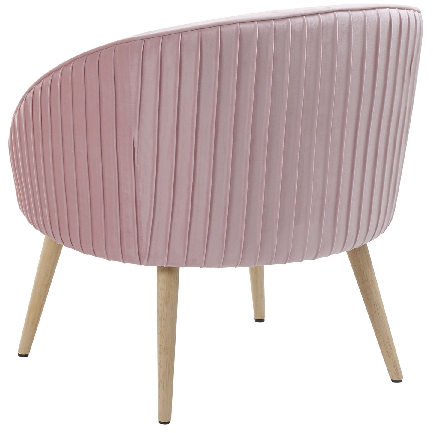 Sessel TROMSO Samtstoff Rosa