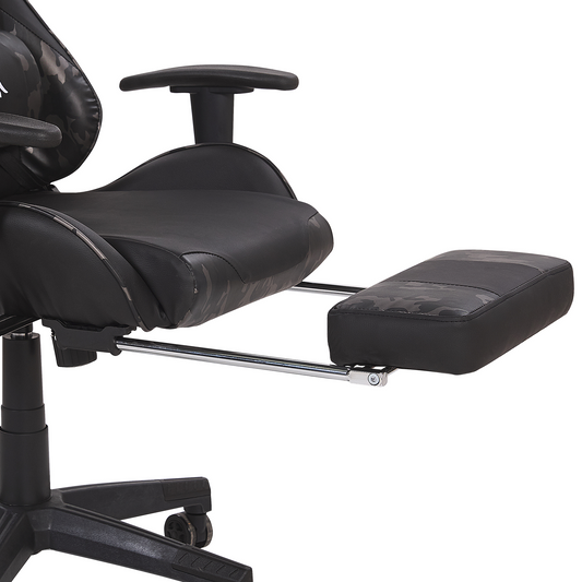 Gaming Stuhl drehbar VICTORY Kunstleder Dunkelgrau