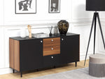 Sideboard mit 2 Türen KURO 74 cm Schwarz