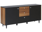 Sideboard mit 2 Türen KURO 74 cm Schwarz