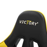 Gaming Stuhl drehbar VICTORY Kunstleder Gelb