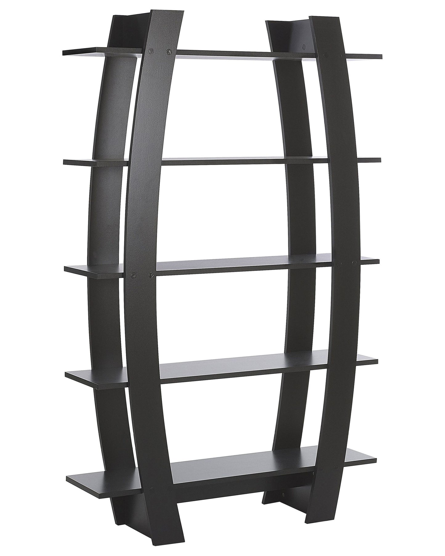 Bücherregal mit 5 Fächern KENER 180 cm Schwarz