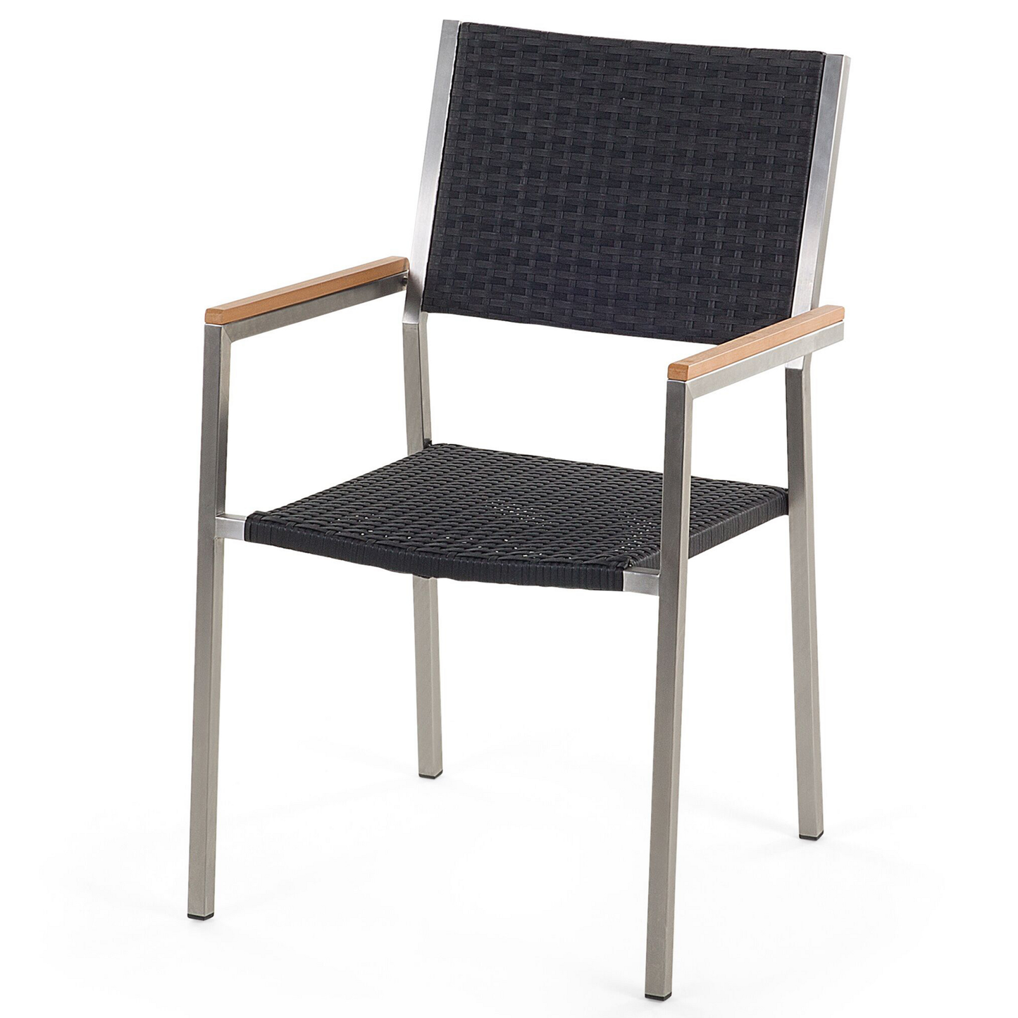 Gartenmöbel Set 6-Sitzer GROSSETO Eukalyptusholz Braun / Schwarz