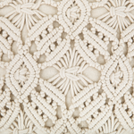 Dekokissen 2er Set ESENKOY Baumwolle 50 x 50 cm Hellbeige Geometrisches Muster