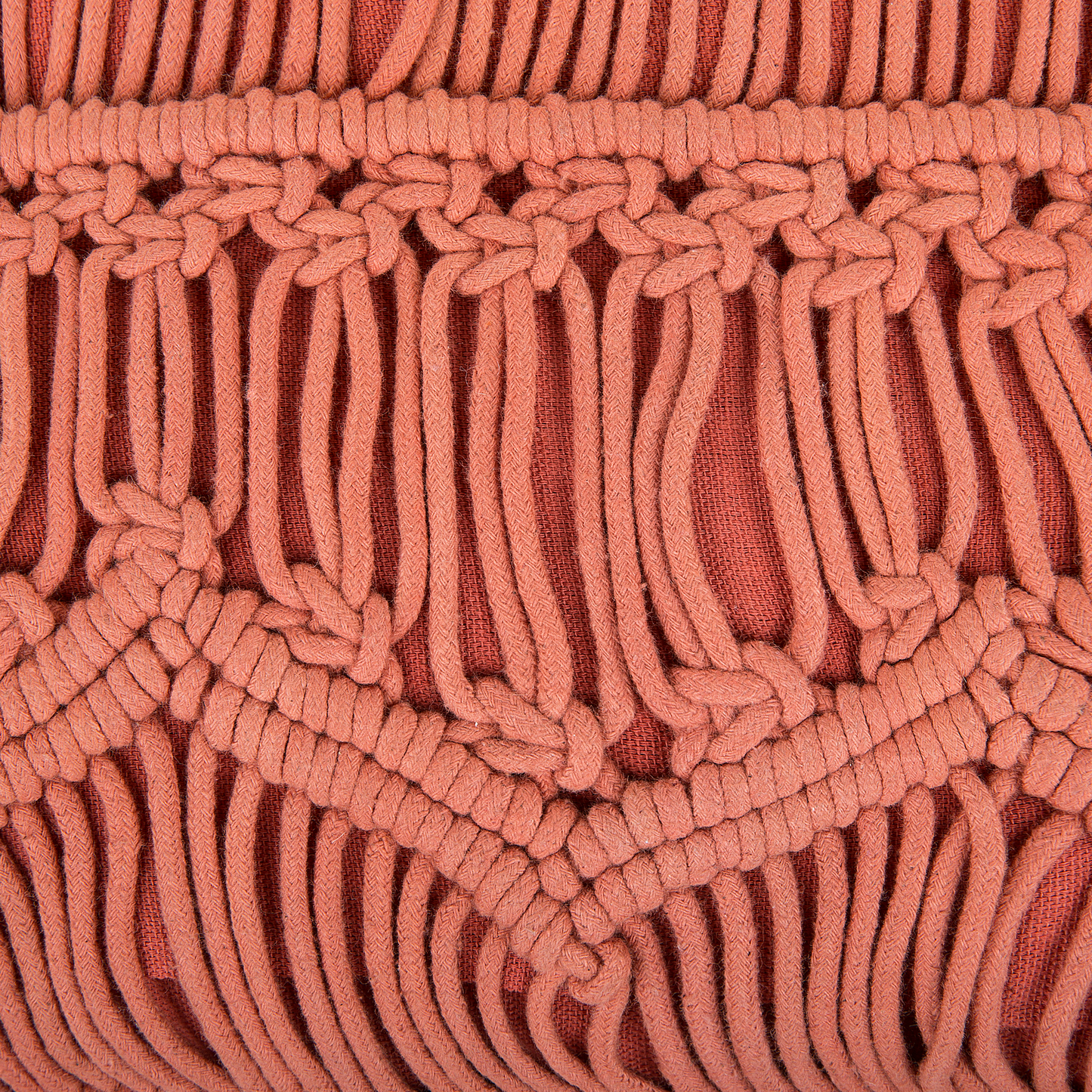 Dekokissen 2er Set AKKOY Baumwolle 45 x 45 cm Orange Geometrisches Muster