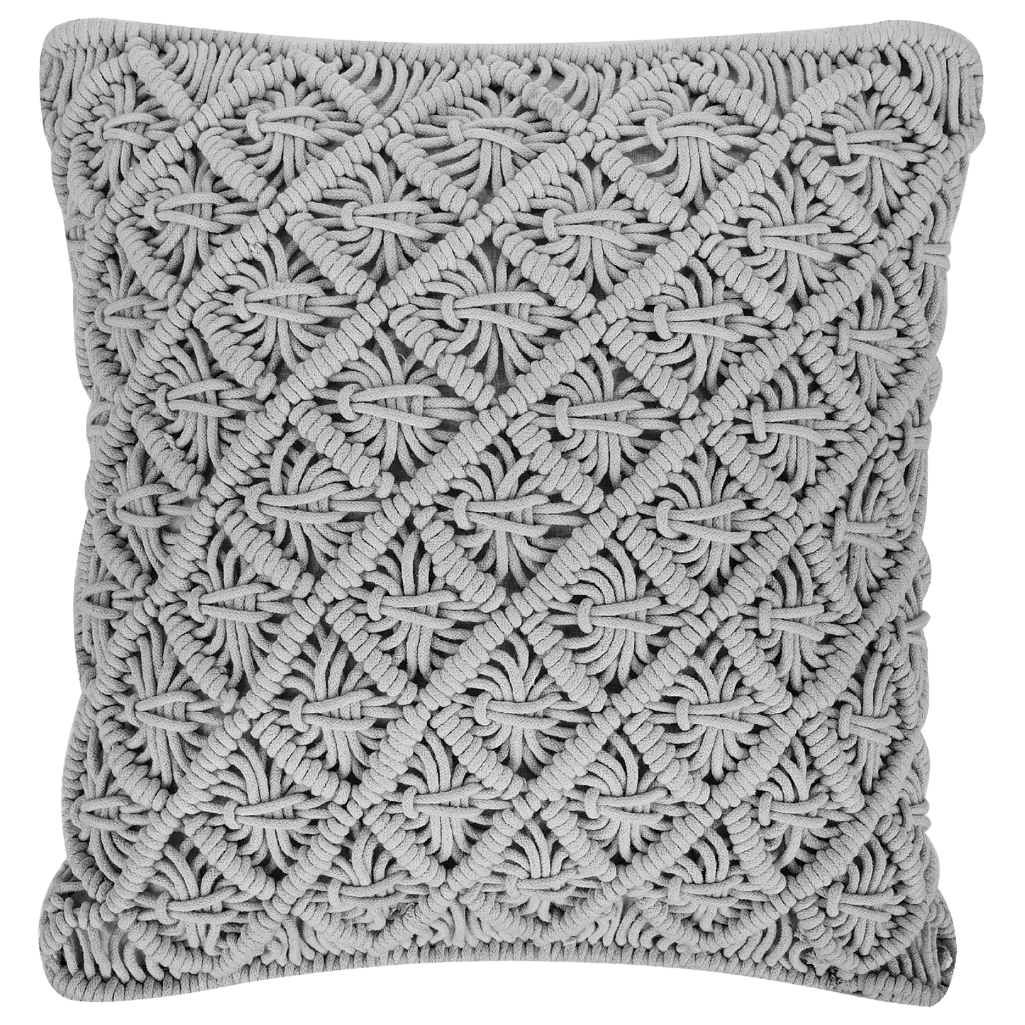 Dekokissen 2er Set KIZKALESI Baumwolle 45 x 40 cm Grau Geometrisches Muster