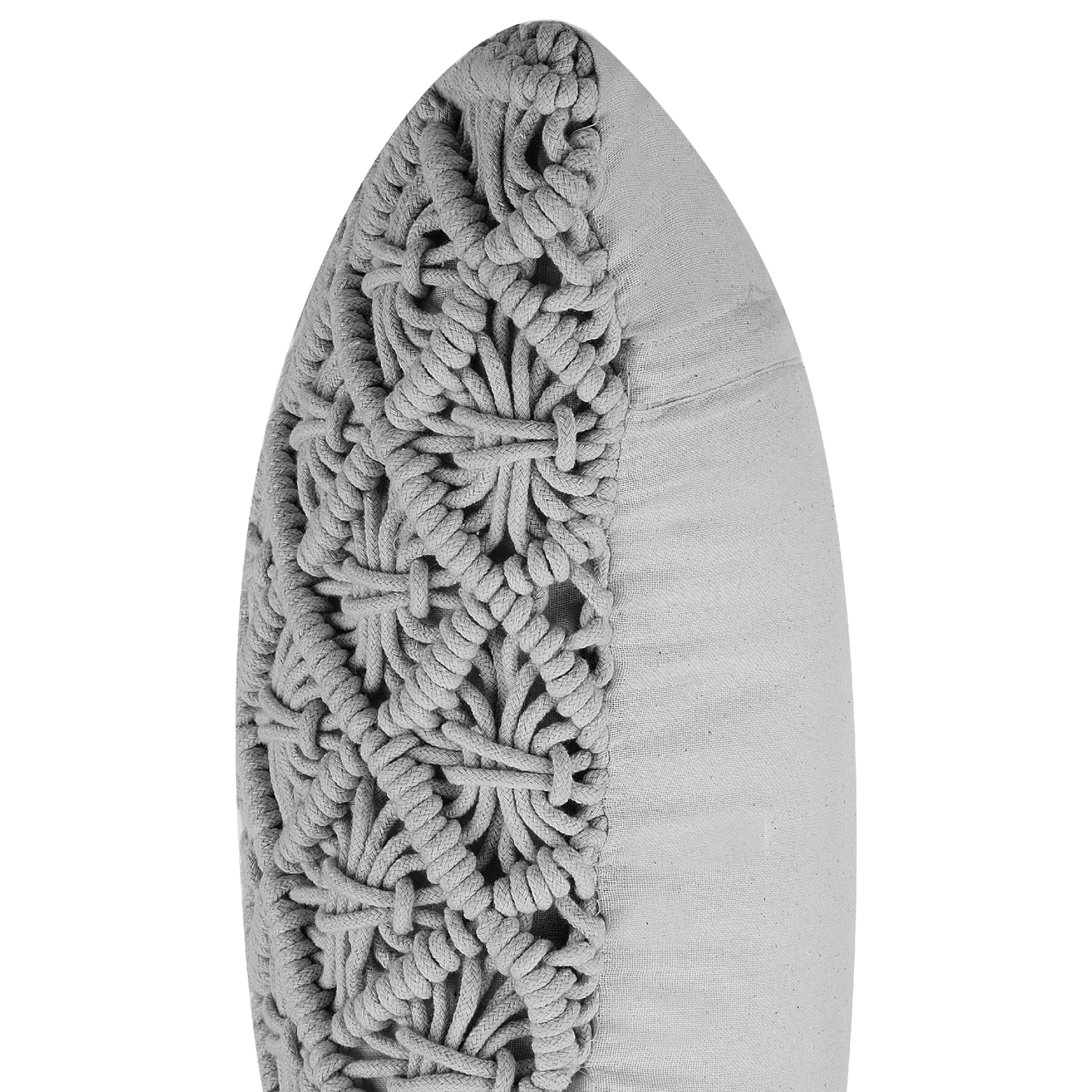 Dekokissen 2er Set KIZKALESI Baumwolle 45 x 40 cm Grau Geometrisches Muster