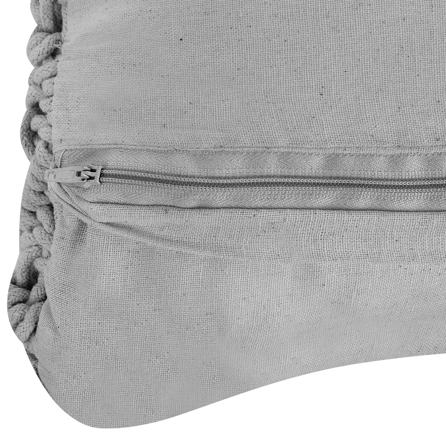 Dekokissen 2er Set KIZKALESI Baumwolle 45 x 40 cm Grau Geometrisches Muster