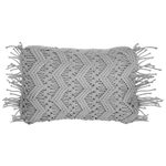Dekokissen 2er Set KIRIKKALE Baumwolle 30 x 45 cm Grau Geometrisches Muster
