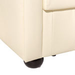 Sofa Set Leder creme 4-Sitzer CHESTERFIELD