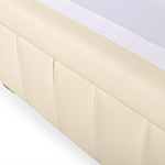 Sofa Set Leder creme 4-Sitzer CHESTERFIELD