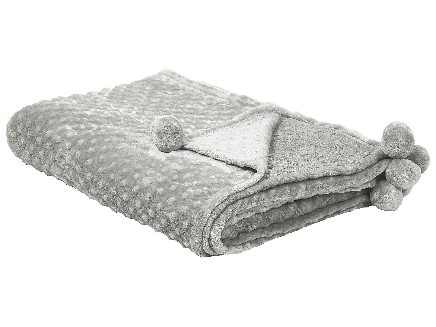 Kuscheldecke SAMUR 200 x 220 cm Hellgrau